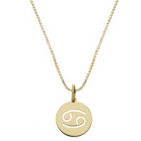 Yellow Gold 18k with Cancer Zodiac Sign Necklace