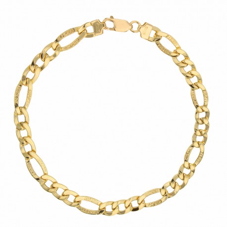 Bracelet chaîne en or jaune 18 carats pour homme