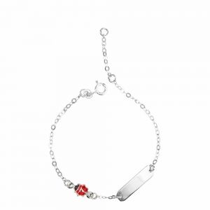 Armband med nyckelpiga...