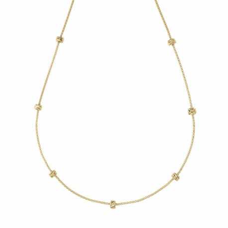 Collar de Oro Amarillo de 18 Quilates con Elementos de Diamantes para Mujer
