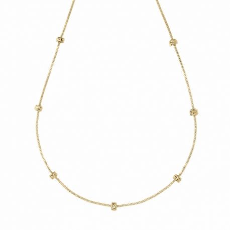 Collar de Oro Amarillo de 18 Quilates con Elementos de Diamantes para Mujer