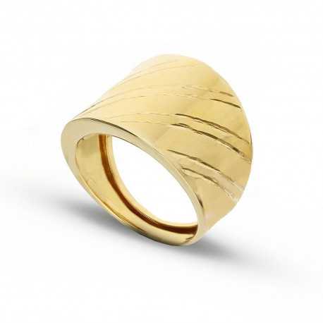 Prsten ze žlutého zlata 18K pro ženy