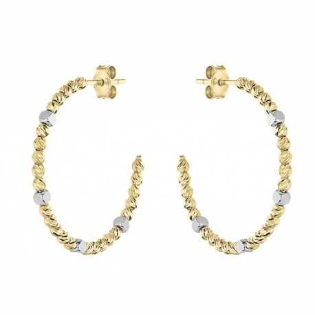 Ženske prstenaste naušnice od 18K bijelog i žutog zlata
