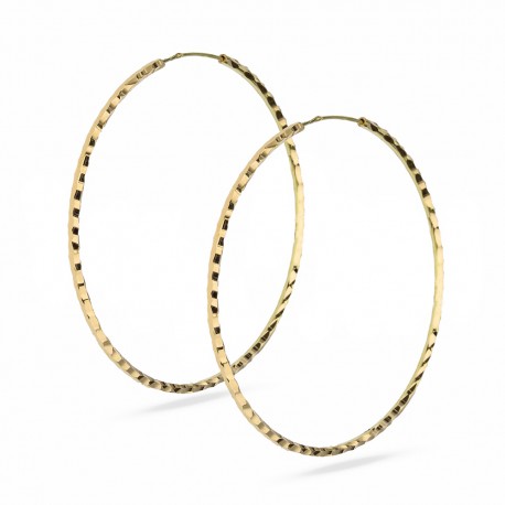 Συρμάτινα σκουλαρίκια από κίτρινο χρυσό 18 καρατίων για γυναίκες