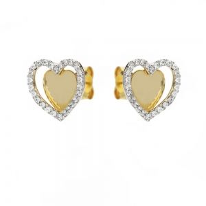 Boucles d'oreilles coeur en...