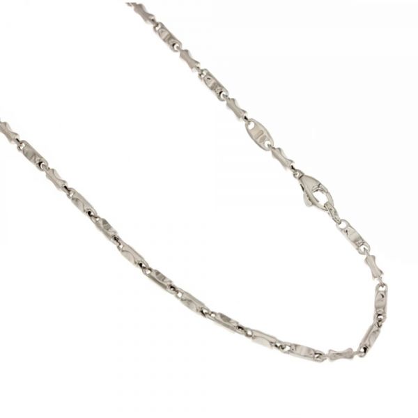 SINGULARU Collana Chic Pebbles In Acciaio Placcato Oro 18kt – Girocollo Con Maglie Rettangolari E Sfere – Lunghezza 40 Cm – Gioiello Donna Resistente All'Acqua