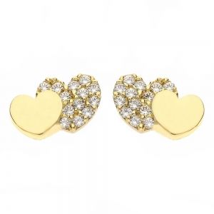 Boucles d'oreilles coeur en...