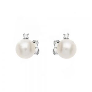 Brincos em ouro branco 18K...