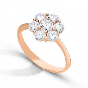 Rose Gold 18k Solitary Type...