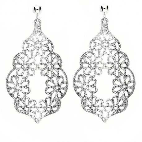 White Gold 18k Pendant Woman Earrings