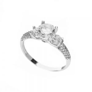 Trilogy Ring i 18K hvitt...