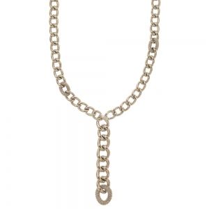 Collier chaîne en or blanc...