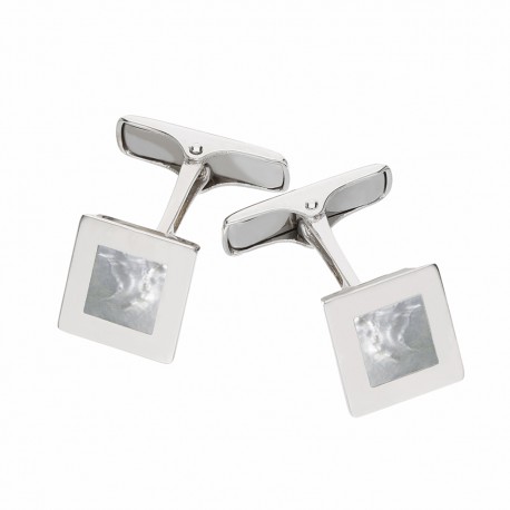 White Gold 18K with Mother-of-pearl Cufflinks