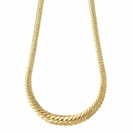 Choker łańcuszkowy dla kobiet wykonany z 18-karatowego żółtego złota