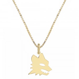Collier Lupa Roma en or...