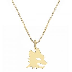 Collier Lupa Roma en or...