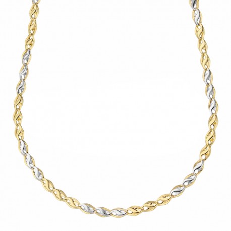 Yellow and White Gold 18k Micro Necklace