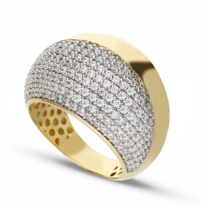 Gold 18k Band Type Convex...