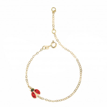 Yellow Gold 18k with Ladybug Bracelet