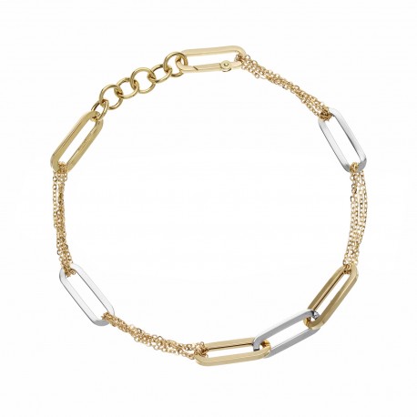 Gold 18k Chain Type Woman Bracelet