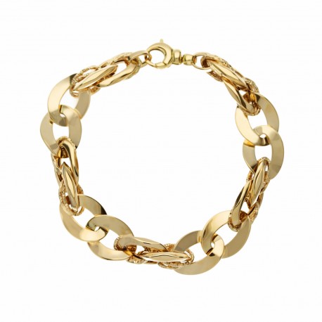 Yellow Gold 18k Chain Type Woman Bracelet
