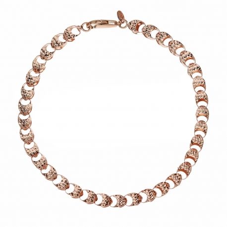 Rose Gold 18k Diva Square Type Women Bracelet