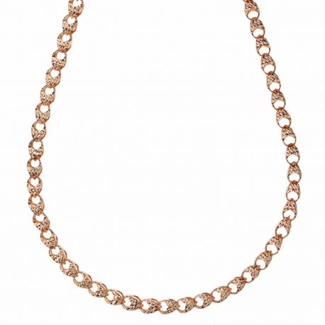 Quadratische Diva-Halskette für Damen aus 18 Karat Gold