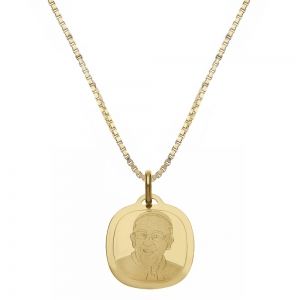 颈带金黄色18 卡拉蒂教宗方济各