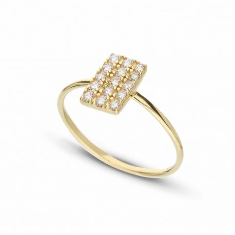 Yellow Gold 18k Shiny Women Ring