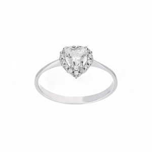 White Gold 18k Solitaire...