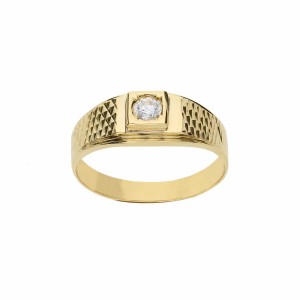 Yellow Gold 18k Solitaire...