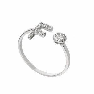 Anillo de Oro Blanco de 18K...