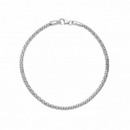 18K balto aukso apyrankė Omnia Unisex tinklelis