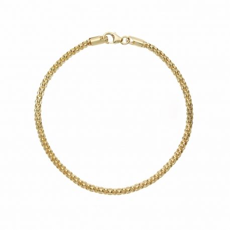 18K geelgouden armband Omnia, unisex mesh