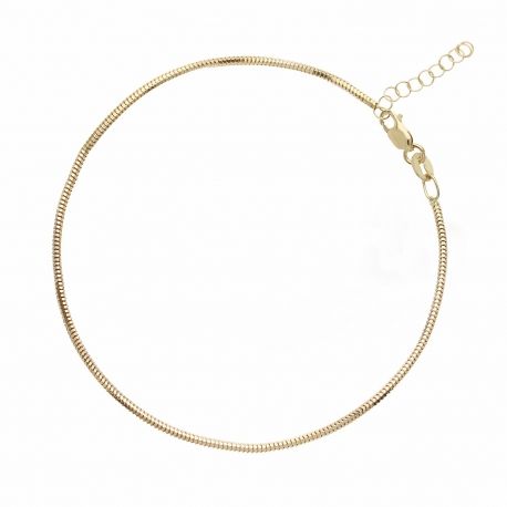 Pulsera Unisex Cola de Rata en Oro Amarillo de 18 Quilates