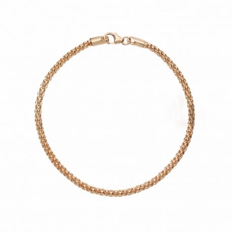 18K rosegull armbånd Omnia unisex mesh