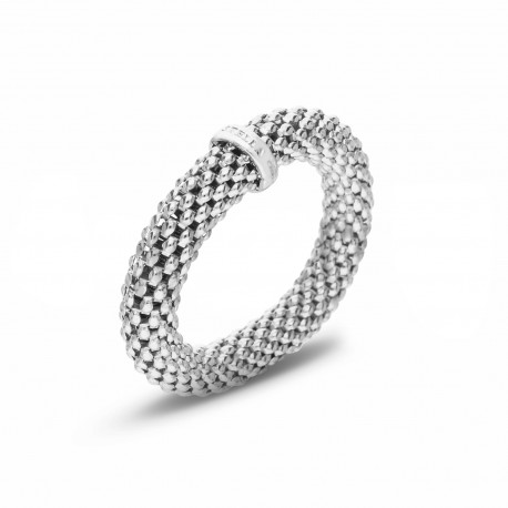 Ženski elastični prsten od bijelog zlata od 18K