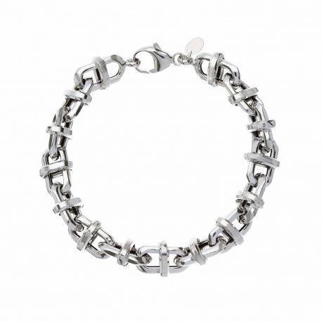 Gepolijste 18K witgouden kettingarmband voor dames