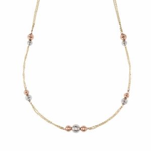 18K gul, hvid og rosa guld...