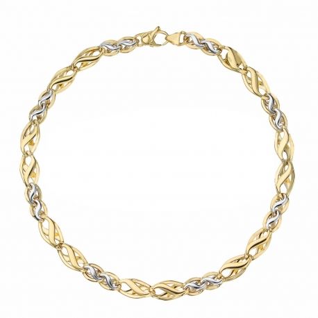 18k Yellow and White Gold Media Collection Bracelet