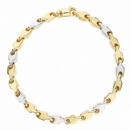 Gold 18 K Link Chain Man Bracelet