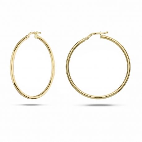 Damskie kolczyki w kształcie gładkich trzciny w kształcie trzciny, wykonane z 18-karatowego złota