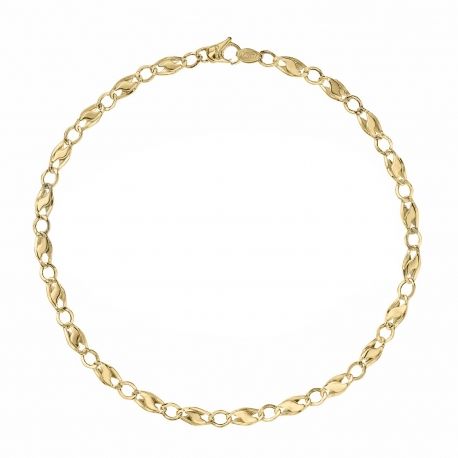 Мужской микро-браслет из желтого золота 18 карат