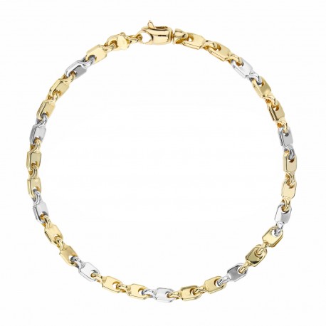 Bracelet tubulaire pour hommes en or 18 carats