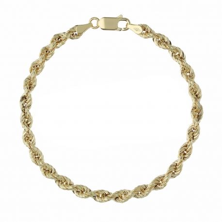 Bracciale Fune in Oro Giallo 18 Carati