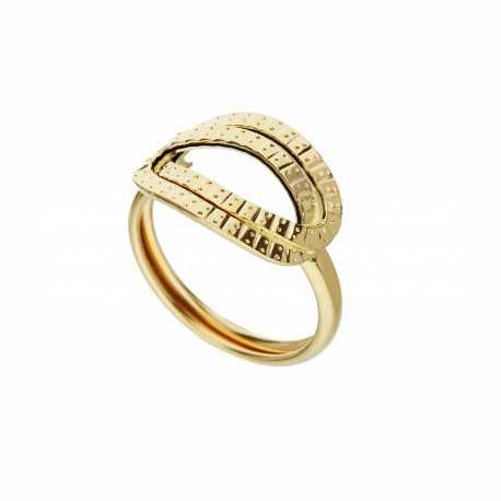 Damski pierścionek z 18-karatowego żółtego złota