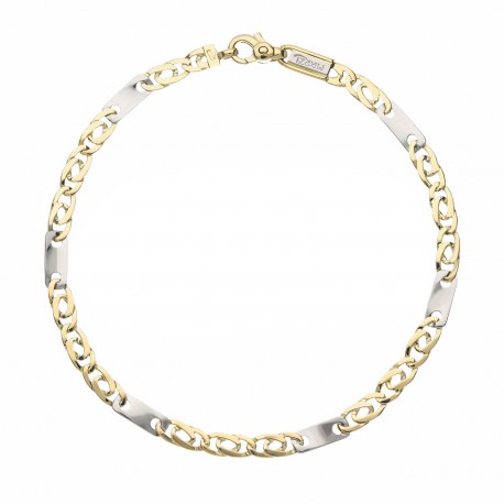 18k Yellow and White Gold Pernice Type Bracelet