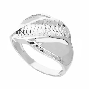 Дамски пръстен от 18K бяло...