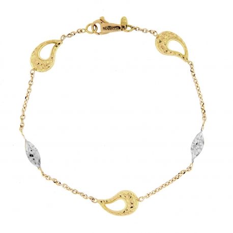 18K gull drop armbånd for kvinner
