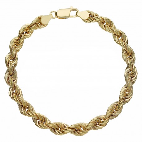 18k Yellow Gold Rope Type Bracelet